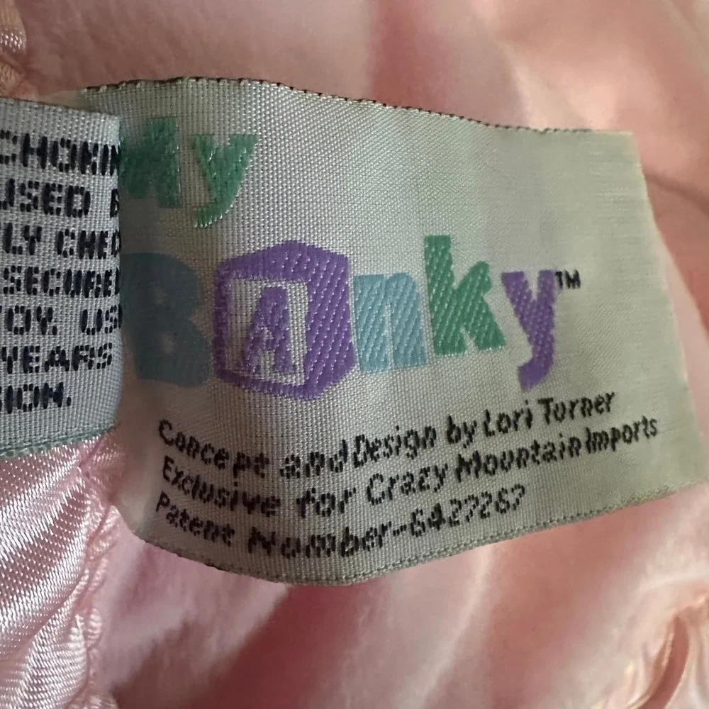 My Banky Petunia Pig Pink Plush Security Blanket Lori Turner Crazy Mountain